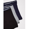 image:imageNautica Mens Classic Cotton 3Pack Boxer BriefsBlackHeather GreyNavy