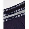 image:imageNautica Mens Classic Cotton 3Pack Boxer BriefsBlackHeather GreyNavy