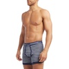 image:imageNautica Mens Classic Cotton 3Pack Boxer BriefsPeacoatAero BlueStripe Heather Grey Peacoat
