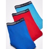 image:imageNautica Mens Classic Cotton 3Pack Boxer BriefsSea CobaltAero BlueNautica Red