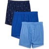 image:imageNautica Mens Classic Cotton 3Pack Woven BoxersAero BlueSea CobaltSails Peacoat
