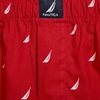image:imageNautica Mens Classic Cotton 3Pack Woven BoxersBlackSail Black WhiteSail Nautica Red