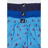 image:imageNautica Mens Classic Cotton 3Pack Woven BoxersSea CobaltPeacoatLobster Aero Blue