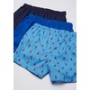 image:imageNautica Mens Classic Cotton 3Pack Woven BoxersSea CobaltPeacoatLobster Aero Blue