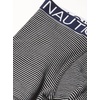 image:imageNautica Mens Cotton Stretch 4 Pack Boxer BriefsBlackBright CobaltStripe 2Sail Print