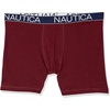 image:imageNautica Mens Cotton Stretch 4 Pack Boxer BriefsBlackTawny PortSpruce BlackAnchor Print