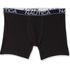 image:imageNautica Mens Cotton Stretch 4 Pack Boxer BriefsBlackTawny PortSpruce BlackAnchor Print
