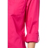 image:imageNautica Womens Button Front Long Sleeve Roll Tab ShirtAster Pink