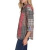 image:imageNautica Womens Button Front Long Sleeve Roll Tab ShirtBlack Multi