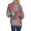 image:imageNautica Womens Button Front Long Sleeve Roll Tab ShirtBlack Multi