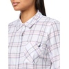 image:imageNautica Womens Button Front Long Sleeve Roll Tab ShirtBright White Multi
