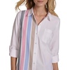 image:imageNautica Womens Button Front Long Sleeve Roll Tab ShirtConfetti