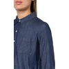 image:imageNautica Womens Button Front Long Sleeve Roll Tab ShirtDark Azure
