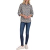 image:imageNautica Womens Button Front Long Sleeve Roll Tab ShirtDeep French Blue Multi