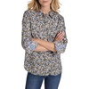 image:imageNautica Womens Button Front Long Sleeve Roll Tab ShirtDeep French Blue Multi