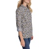 image:imageNautica Womens Button Front Long Sleeve Roll Tab ShirtDeep French Blue Multi