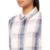 image:imageNautica Womens Button Front Long Sleeve Roll Tab ShirtDeep Pink Multi