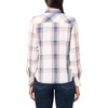 image:imageNautica Womens Button Front Long Sleeve Roll Tab ShirtDeep Pink Multi