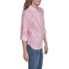 image:imageNautica Womens Button Front Long Sleeve Roll Tab ShirtEnglish Rose Multi