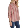 image:imageNautica Womens Button Front Long Sleeve Roll Tab ShirtHaute Red Multi