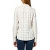image:imageNautica Womens Button Front Long Sleeve Roll Tab ShirtIvory Multi