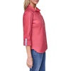 image:imageNautica Womens Button Front Long Sleeve Roll Tab ShirtMineral Red