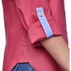 image:imageNautica Womens Button Front Long Sleeve Roll Tab ShirtMineral Red