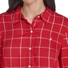 image:imageNautica Womens Button Front Long Sleeve Roll Tab ShirtNew Haute Red Multi