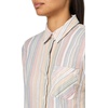 image:imageNautica Womens Button Front Long Sleeve Roll Tab ShirtPink Multi