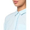 image:imageNautica Womens Button Front Long Sleeve Roll Tab ShirtPorcelain BlueBright White
