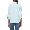 image:imageNautica Womens Button Front Long Sleeve Roll Tab ShirtPorcelain BlueBright White