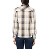 image:imageNautica Womens Button Front Long Sleeve Roll Tab ShirtTigers Eye Multi
