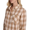image:imageNautica Womens Button Front Long Sleeve Roll Tab ShirtTigers EyeWhite Swan