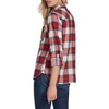 image:imageNautica Womens Button Front Long Sleeve Roll Tab ShirtWhite SwanHaute Red