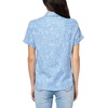 image:imageNautica Womens Button Front Short Sleeve Camp ShirtBlue Haze Multi