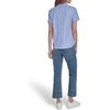 image:imageNautica Womens Button Front Short Sleeve Camp ShirtBlueWhite