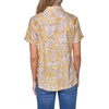 image:imageNautica Womens Button Front Short Sleeve Camp ShirtDeep Maize Multi