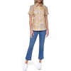 image:imageNautica Womens Button Front Short Sleeve Camp ShirtDeep Maize Multi