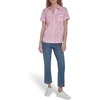 image:imageNautica Womens Button Front Short Sleeve Camp ShirtEnglish Rose Multi