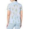 image:imageNautica Womens Button Front Short Sleeve Camp ShirtFloral Daffodil Mulit