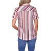 image:imageNautica Womens Button Front Short Sleeve Camp ShirtMineral Red Multi