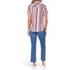 image:imageNautica Womens Button Front Short Sleeve Camp ShirtMineral Red Multi