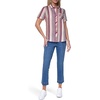 image:imageNautica Womens Button Front Short Sleeve Camp ShirtMineral Red Multi