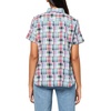image:imageNautica Womens Button Front Short Sleeve Camp ShirtNight Sky Multi