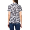 image:imageNautica Womens Button Front Short Sleeve Camp ShirtNight SkyBright White