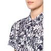 image:imageNautica Womens Button Front Short Sleeve Camp ShirtNight SkyBright White