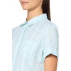 image:imageNautica Womens Button Front Short Sleeve Camp ShirtPorcelain BlueBright White