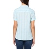 image:imageNautica Womens Button Front Short Sleeve Camp ShirtPorcelain BlueBright White