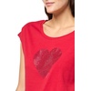 image:imageNautica Womens Hotfix Short Sleeve Heart Graphic TeeScarlet