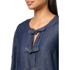 image:imageNautica Womens Long Sleeve Chambray Popover Denim TopDark Azure